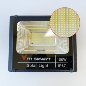Chip Led Bộ Đèn pha năng lượng mặt trời 100W solar Light