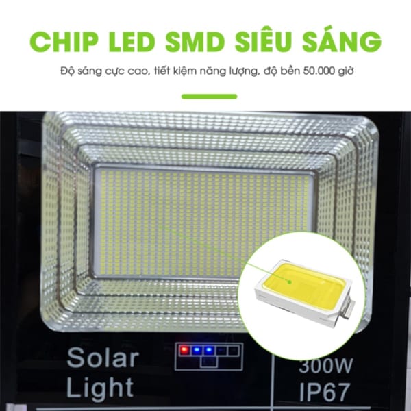Chip led đèn pha 300w solar light